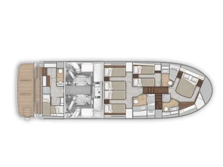 Aménagement en version 4 cabines. Nautisme Article
