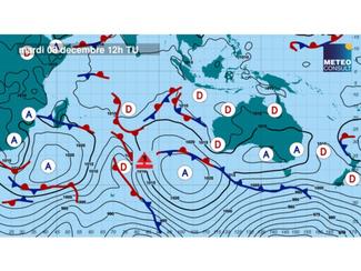 Météo du Vendée globe : dépression tempétueuse...