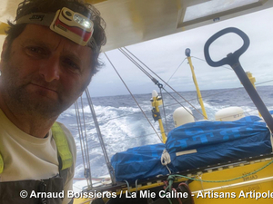 « L'Indien, c'est pas rien » : un peu de répit à bord pour Arnaud Boissières