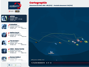 Vendée Globe : au classement de 9h, Le Cam se rapproche du trio de tête !
