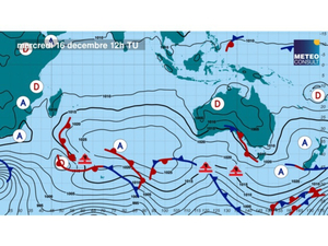 Bulletin météo du Vendée Globe : bonnes vitesses au sud de l'Australie