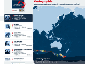 Vendée Globe : le classement de 17h