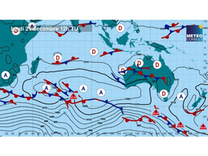 Bulletin météo du Vendée Globe : passage de l'antiméridien pour les premiers ! 