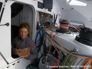 Vendée Globe : Isabelle Joschke, un risotto en route vers le point Nemo