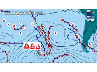 Météo Vendée Globe : dépression favorable pour...