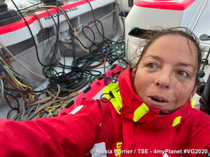 Alexia Barrier : « J'ai vu le mât tomber ! »
