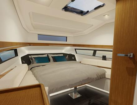 Au sein de la cabine, de nombreux rangements viennent agrémenter la vie à bord. Nautisme Article
