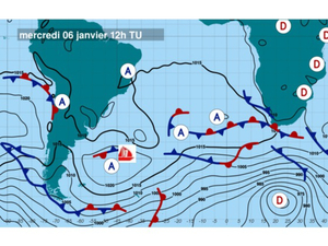 Météo du Vendée Globe : différentes stratégies pour passer l'anticyclone dans l'Atlantique Sud
