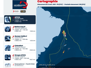 Vendée Globe : classement de 18h