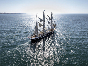Le Belem de retour en mer