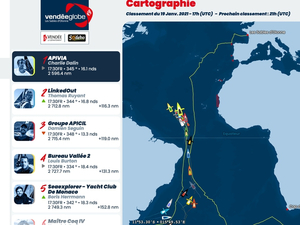 Vendée Globe : classement de 18h
