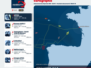 Vendée Globe : classement de 12h... ils arrivent !