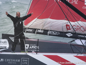 Damien Seguin, 6e à franchir la ligne d'arrivée ! 