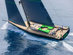 Morgana, impressionnant sloop de 100 pieds, vient d'arriver en Méditerranée