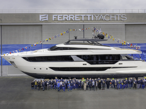 Lancement du Ferretti Yachts 1000 : le plus grand bateau jamais construit par le chantier