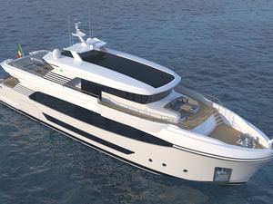 Tommaso Spadolini présente son dernier projet : un yacht à moteur de 32,8 m de long