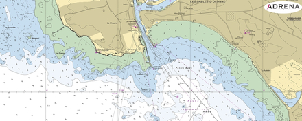 Carte raster Les Sables Carte raster Les Sables