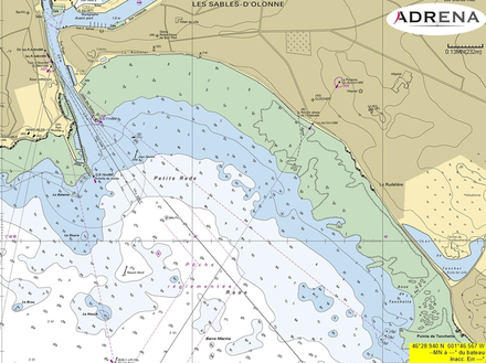 Carte raster Les Sables Carte raster Les Sables