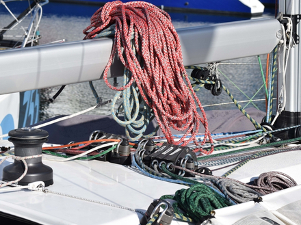 Cordages à bord d'un croiseur