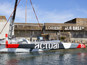 Mise à l'eau de l'Actual Ultim 3 « C'est vraiment très réussi ! »