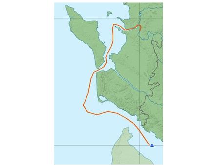 Trajet du Regulus Nautisme Article