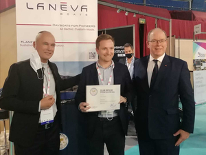 Lanéva Boats reçoit le label Solar Impulse par son fondateur et S.A.S. Le Prince Albert II de Monaco