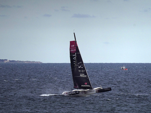 Sébastien Rogues et Ocean Fifty Primonial  au départ du 1er épisode du Pro Sailing Tour