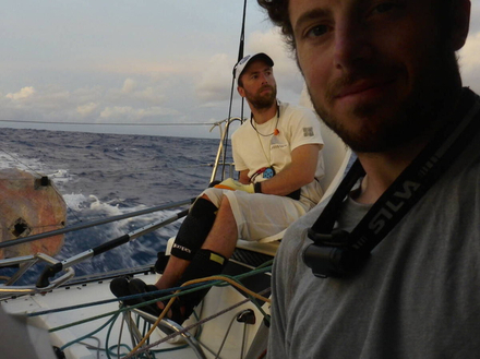 TeamWork (Nils Palmieri - Julien Villion), en tête de la Transat en Double - Concarneau - Saint-Barthélemy TeamWork (Nils Palmieri - Julien Villion), en tête de la Transat en Double - Concarneau - Saint-Barthélemy