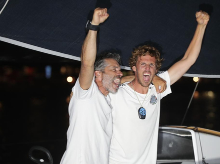 La joie de Tanguy Le Turquais et Corentin Douguet Nautisme Article