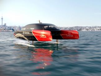 Catamaran hydrogène à foils : Emirates Team...