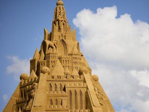 Le plus haut château de sable au monde construit au Danemark