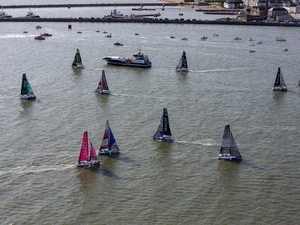 Top départ de La Solitaire du Figaro, au large des côtes de Loire-Atlantique
