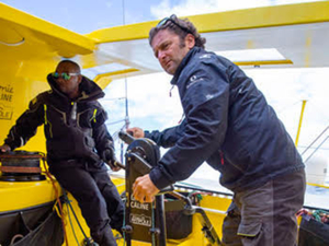 Arnaud Boissières avec Rodolphe Sépho sur la Transat Jacques Vabre 2021