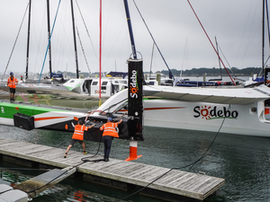 Sodebo Ultim 3 remis à l'eau, la Transat Jacques Vabre dans le viseur