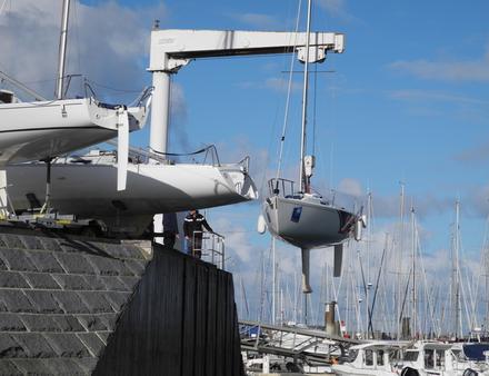 Grutage pour carénage à terre Nautisme Article