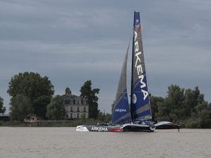 Baptême d'Arkema 4 à Bordeaux : cap sur la Transat Jacques Vabre