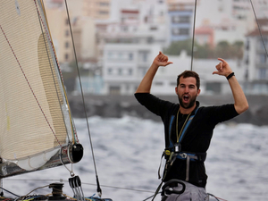 Mini Transat EuroChef 2021 : Tanguy Bouroullec (969 – Tollec MP/Pogo), premier Proto à Santa Cruz de La Palma