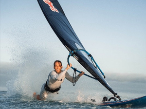 Antoine Martin dans les starting-blocks avant la Coupe de Monde PWA Wave à Carro