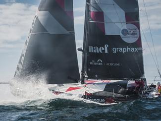 Transat Jacques Vabre : panel de vitesses sur...