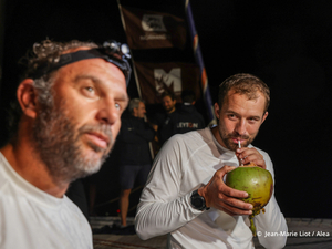 Transat Jacques Vabre : premières déclaration de Sam Goodchild et Aymeric Chappellier (Leyton) 