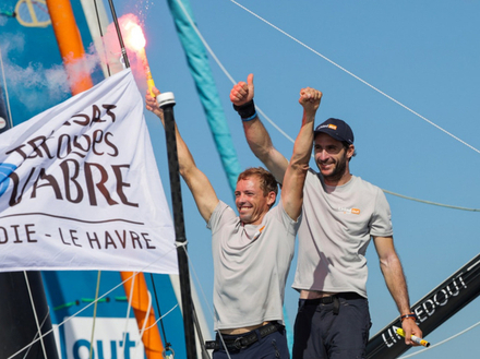 Thomas Ruyant et Morgan Lagravière (Linkedout) 