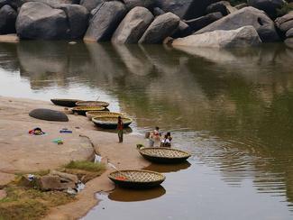 Cap au sud de l'Inde : tour en «coracle» en...