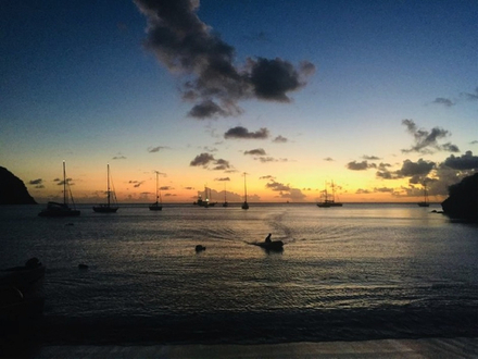 Chatham bay, Union Island, Antilles : le mouillage idéal. Faut pas rêver ! 