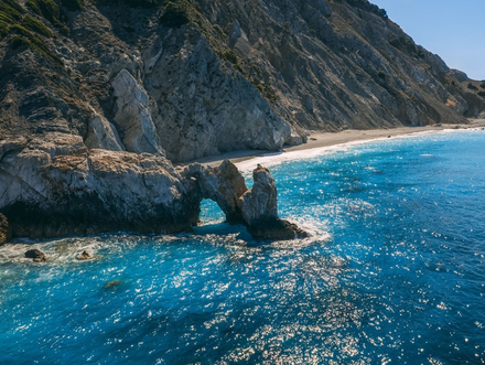 La plage de Lalaria - Skiathos, Grèce La plage de Lalaria - Skiathos, Grèce