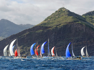 Coup d'envoi de la deuxième étape de la Transquadra le 29 janvier au large de Funchal