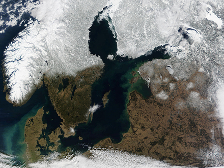 Images satellites du Golfe de Botnie