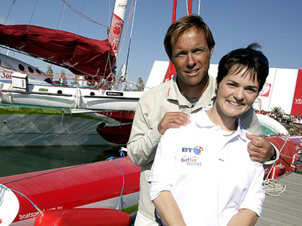  Thomas Coville et Ellen MacArthur en 2007