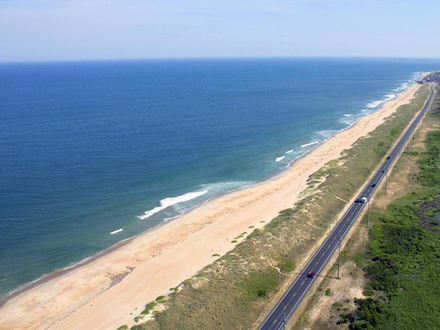 Plage de Carova, Outer Banks, Caroline du Nord