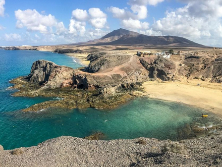 Plage de Papagayo, Lanzarote, Espagne Plage de Papagayo, Lanzarote, Espagne