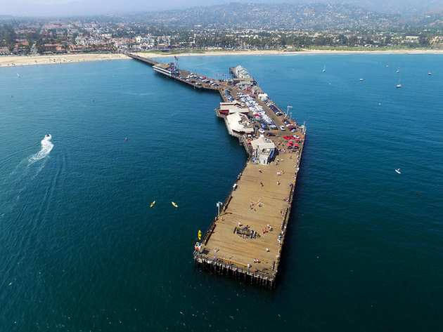 Stearns Wharf à Santa Barbara, USA Nautisme Article